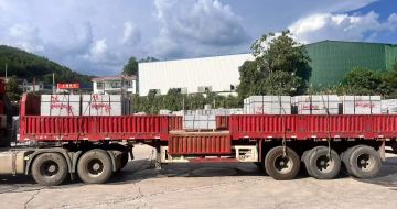 西安 芝麻灰花岗岩地铺石出货日常