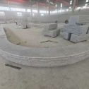 西安 芝麻白异形坐凳，自然面光面弧形加工