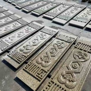 西安 黄金麻花岗岩外墙雕刻板