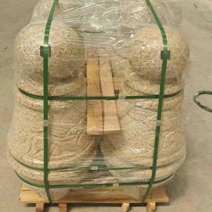 西安 黄金麻异形定制雕花——棒棒糖挡车柱