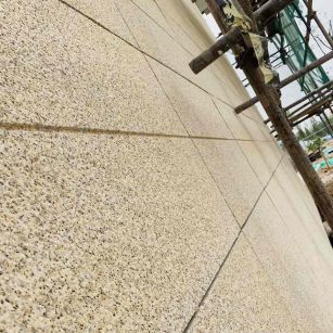 西安 黄金麻花岗岩荔枝面外墙干挂石材效果示例