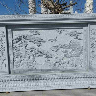 西安 芝麻白大型照壁，屏风，影壁
