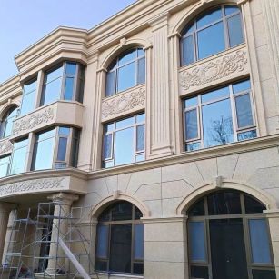 西安 黄金麻花岗岩别墅外墙干挂