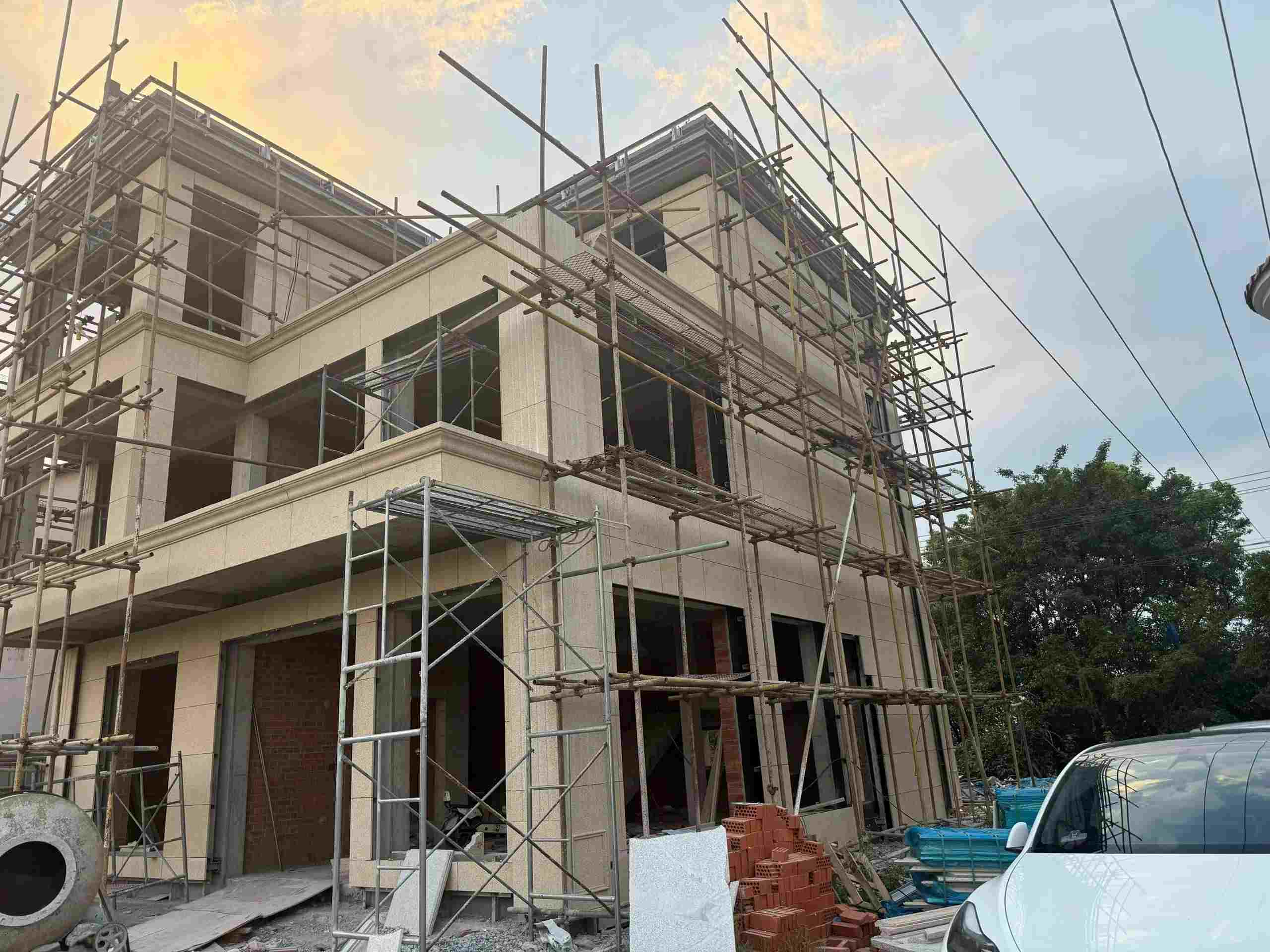 西安 黄金麻荔枝面花岗岩外墙干挂