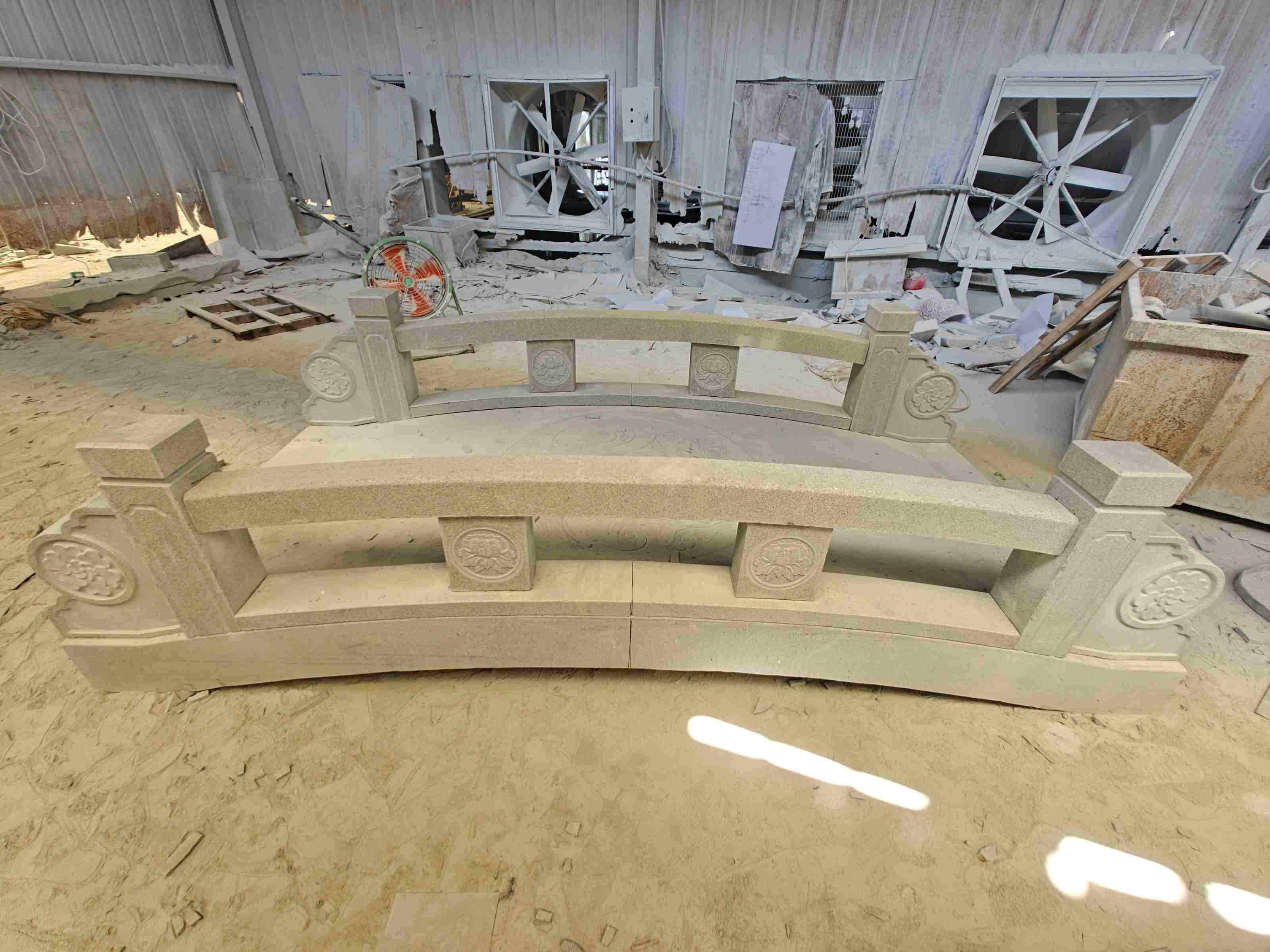 西安 芝麻灰花岗岩异形加工-拱桥，石桥