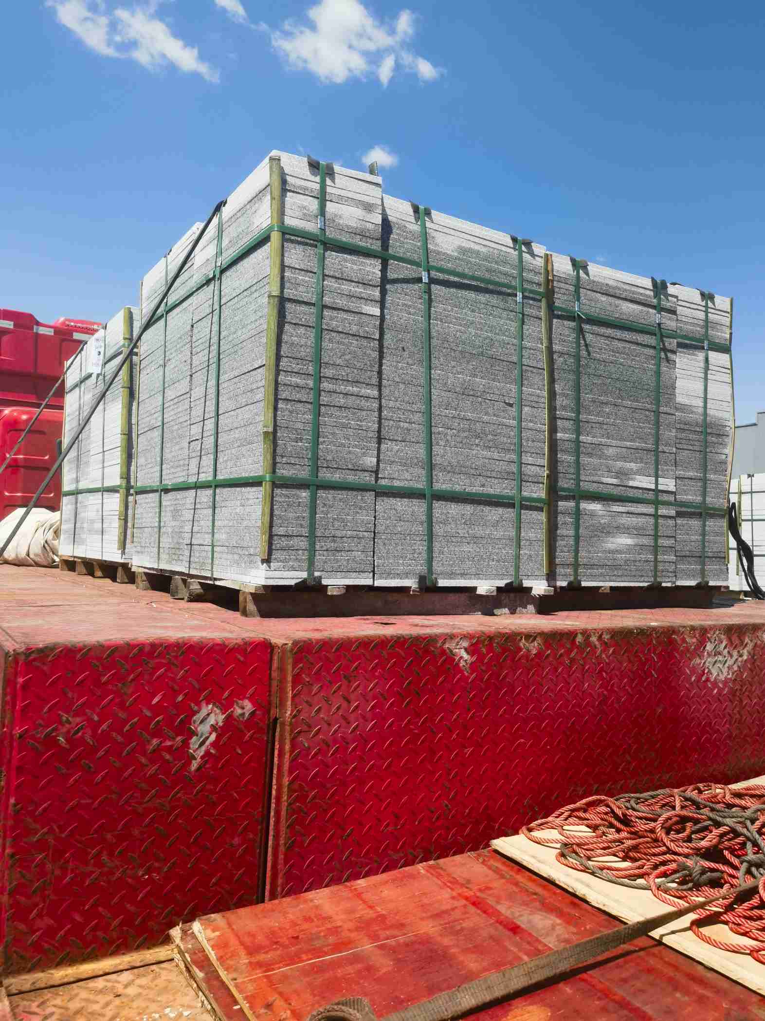 西安 芝麻白火烧规格板地铺石300*600/600*600