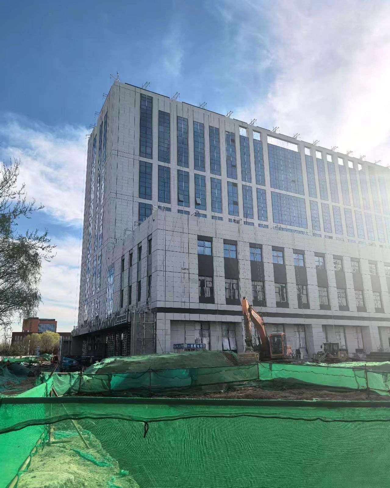 西安 白麻花岗岩石材外墙干挂