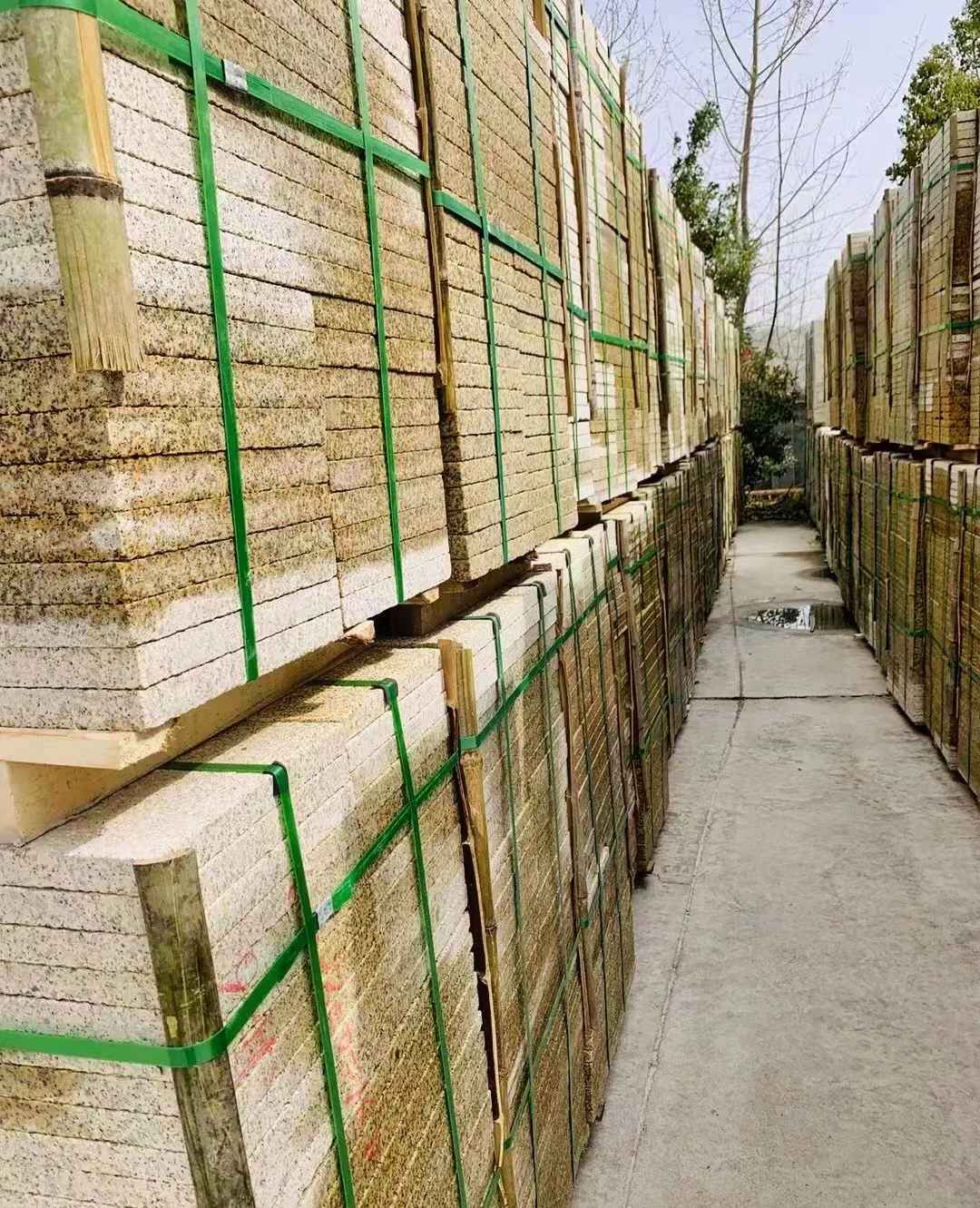 西安 黄金麻花岗岩荔枝面地铺石