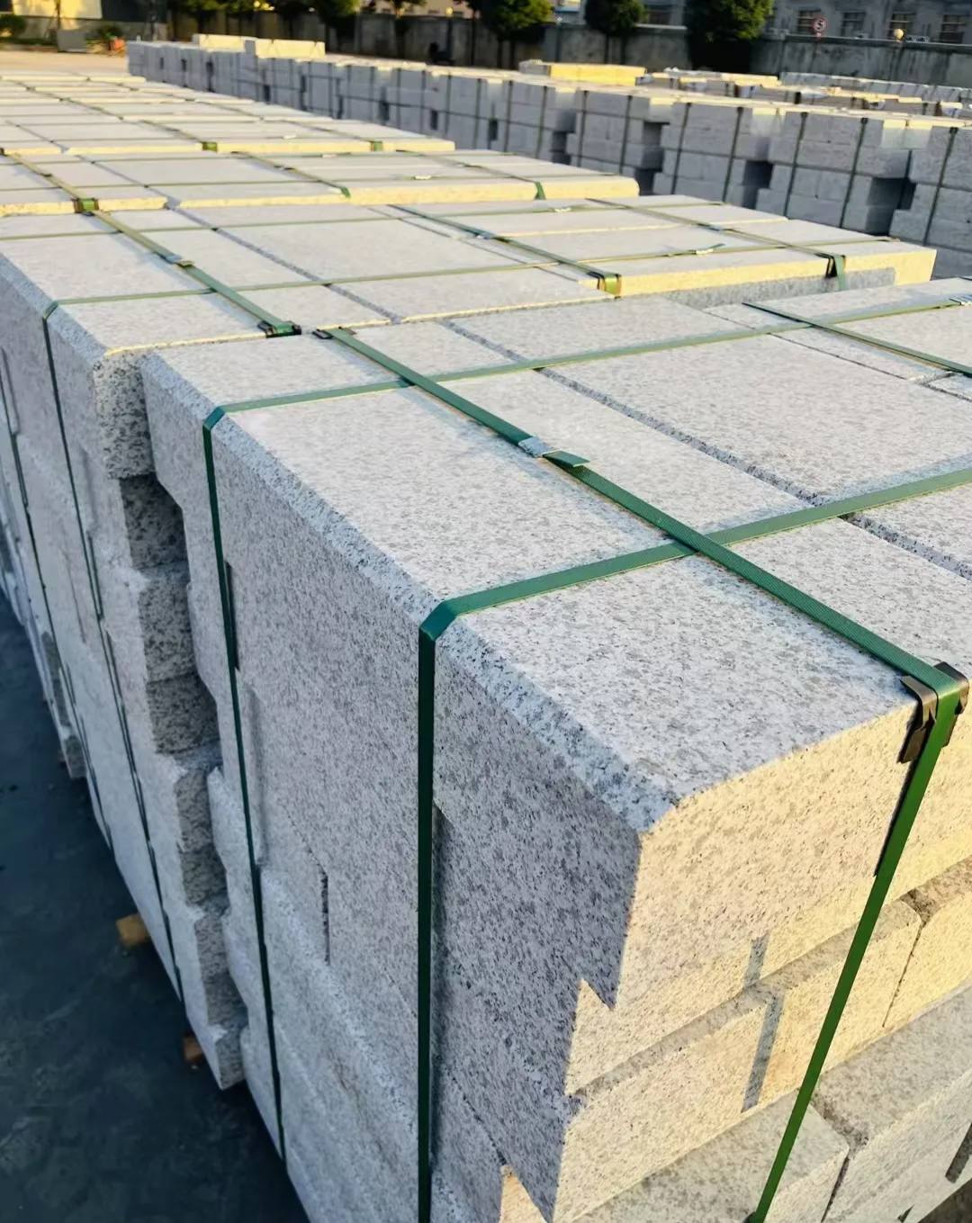 西安 白麻花岗岩路沿石，马路牙子，路缘石，平石，立缘石等