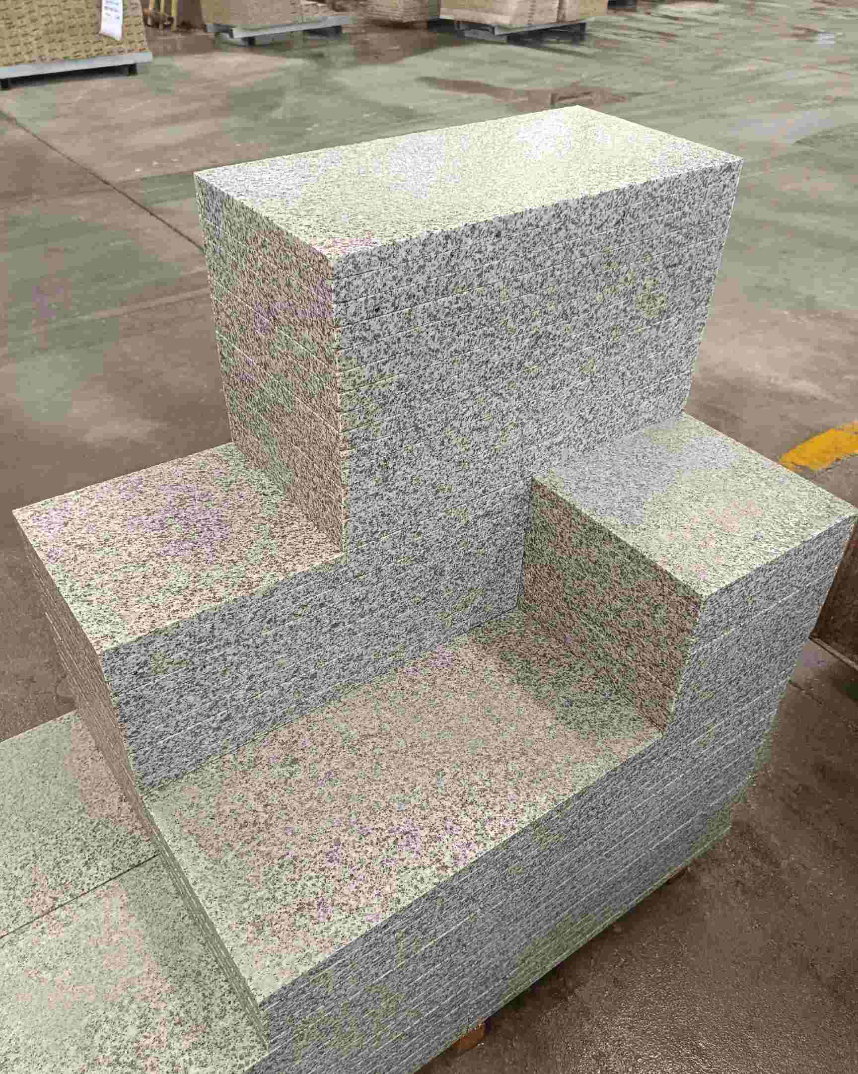 西安 白麻花岗岩荔枝面地铺石