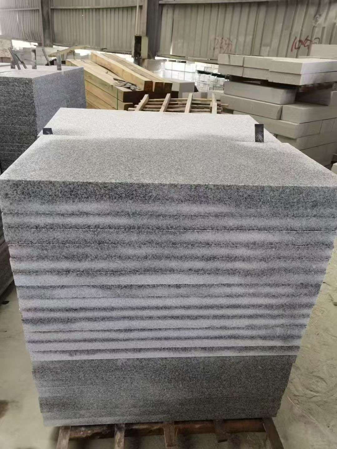 西安 芝麻白5公分火烧地铺成品，900*400，规格可定制